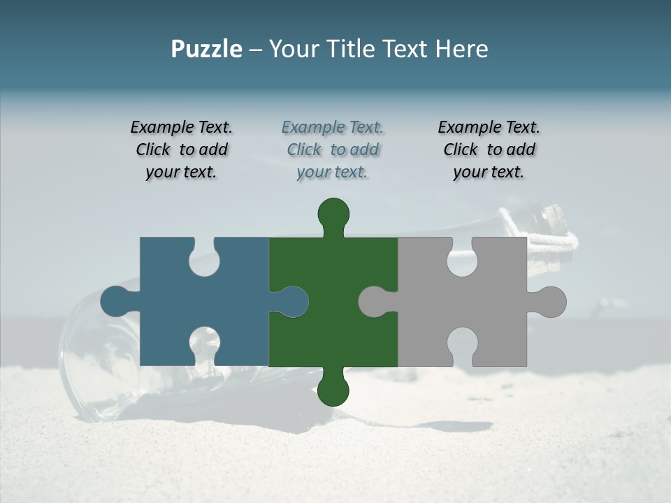 Sand Summertime Background PowerPoint Template