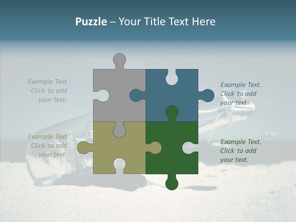 Sand Summertime Background PowerPoint Template