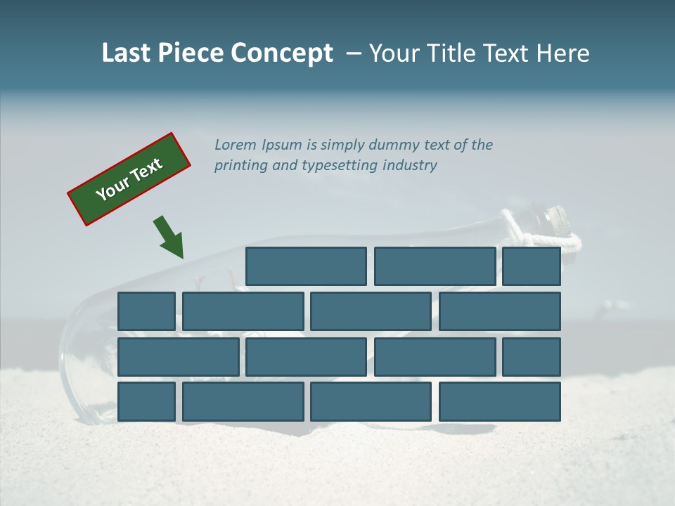 Sand Summertime Background PowerPoint Template