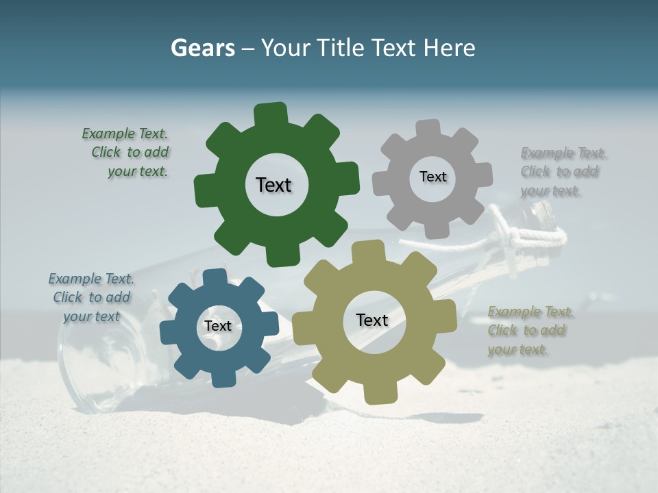 Sand Summertime Background PowerPoint Template