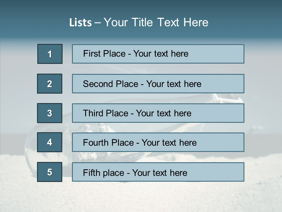 Sand Summertime Background PowerPoint Template