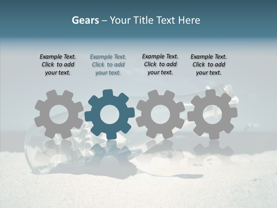 Sand Summertime Background PowerPoint Template