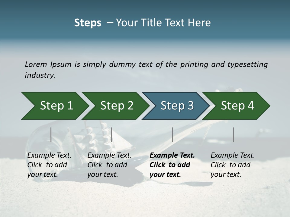 Sand Summertime Background PowerPoint Template