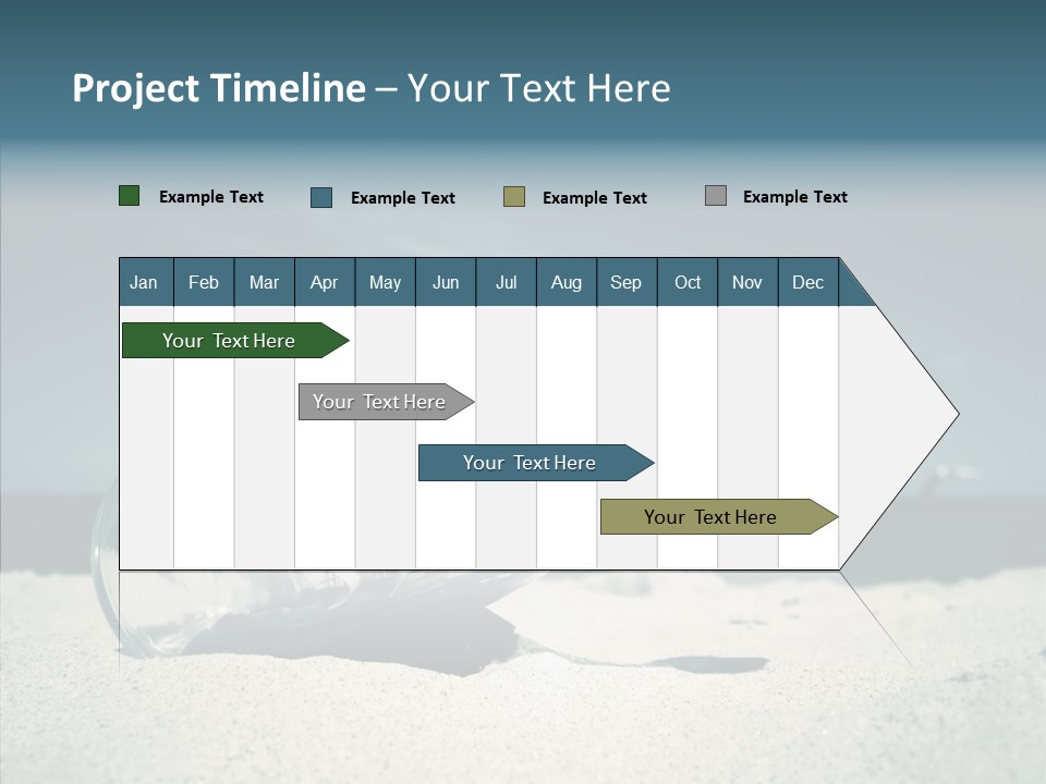 Sand Summertime Background PowerPoint Template