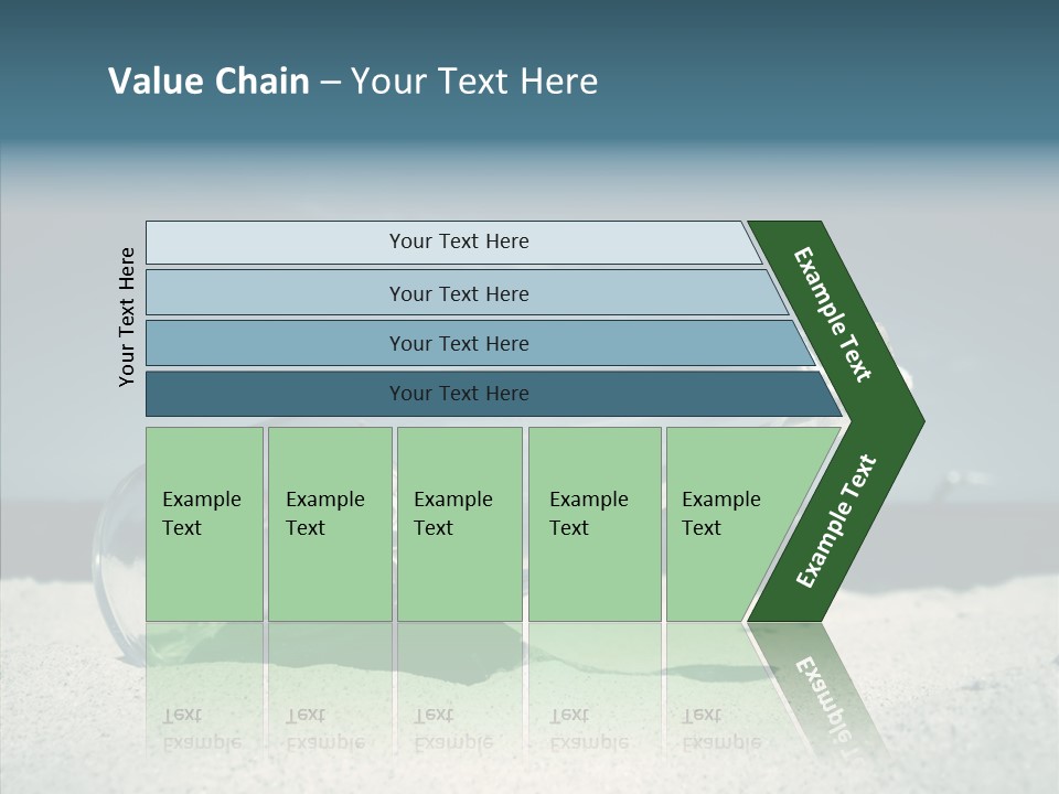 Sand Summertime Background PowerPoint Template