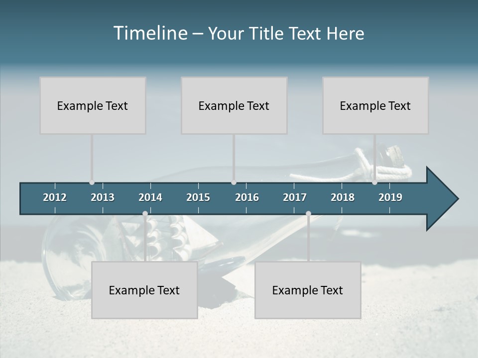 Sand Summertime Background PowerPoint Template
