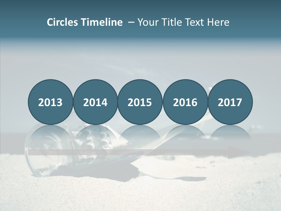 Sand Summertime Background PowerPoint Template