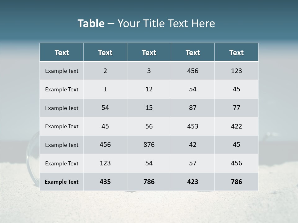 Sand Summertime Background PowerPoint Template