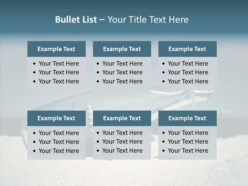 Sand Summertime Background PowerPoint Template