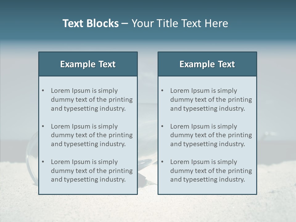 Sand Summertime Background PowerPoint Template