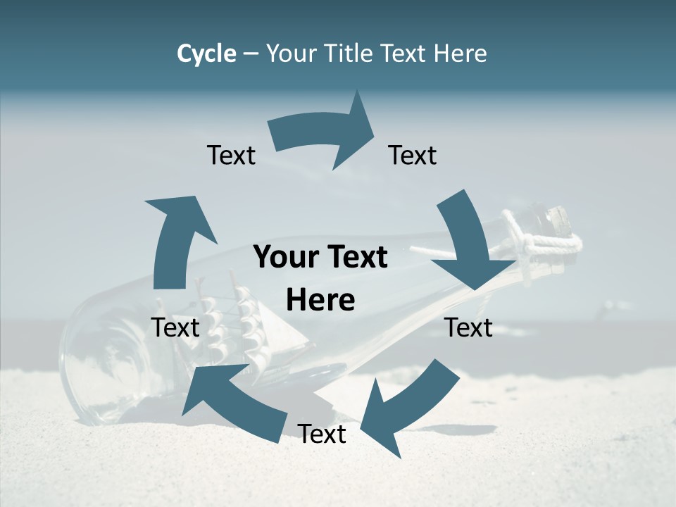 Sand Summertime Background PowerPoint Template