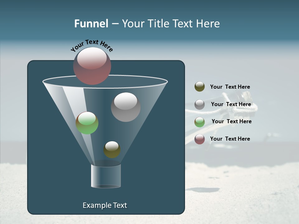 Sand Summertime Background PowerPoint Template