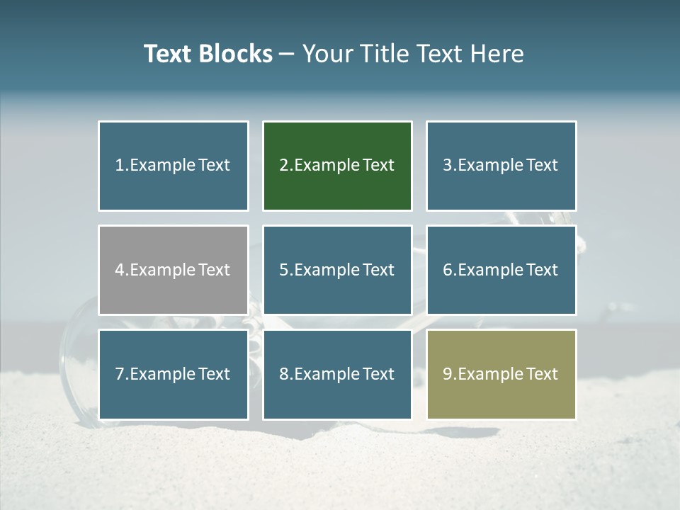 Sand Summertime Background PowerPoint Template