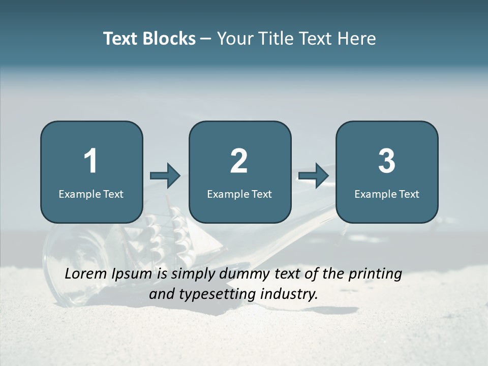 Sand Summertime Background PowerPoint Template