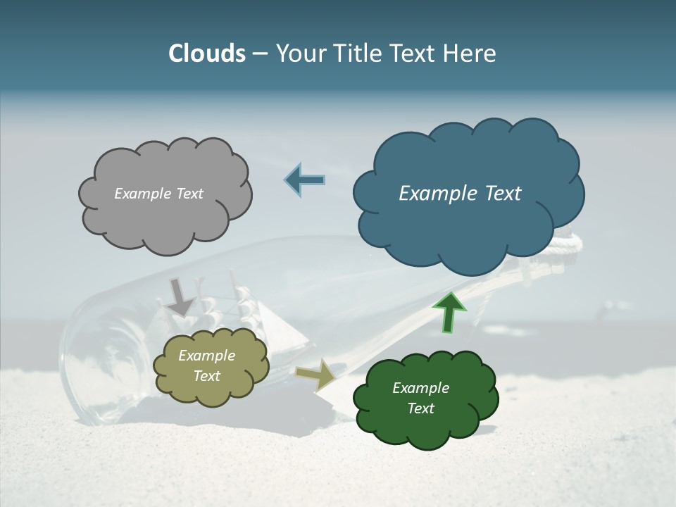 Sand Summertime Background PowerPoint Template