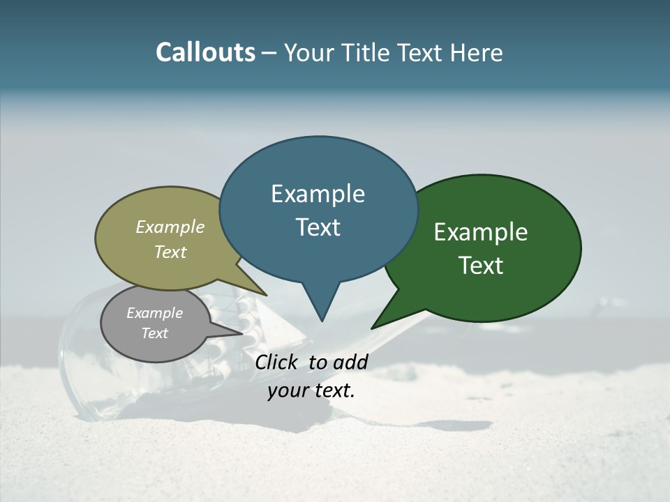 Sand Summertime Background PowerPoint Template