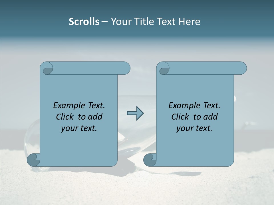 Sand Summertime Background PowerPoint Template