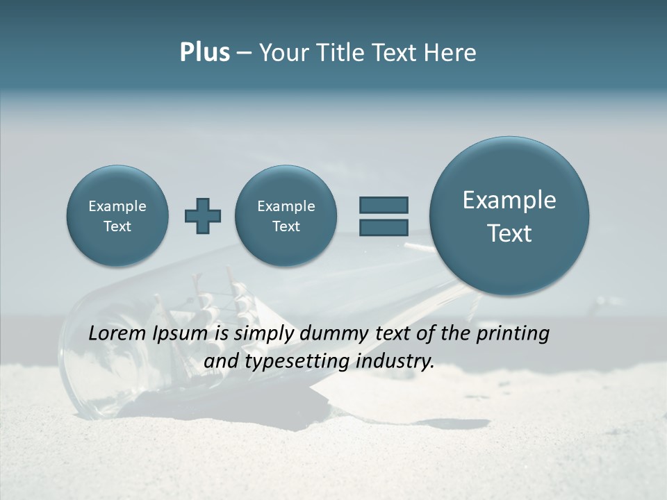 Sand Summertime Background PowerPoint Template