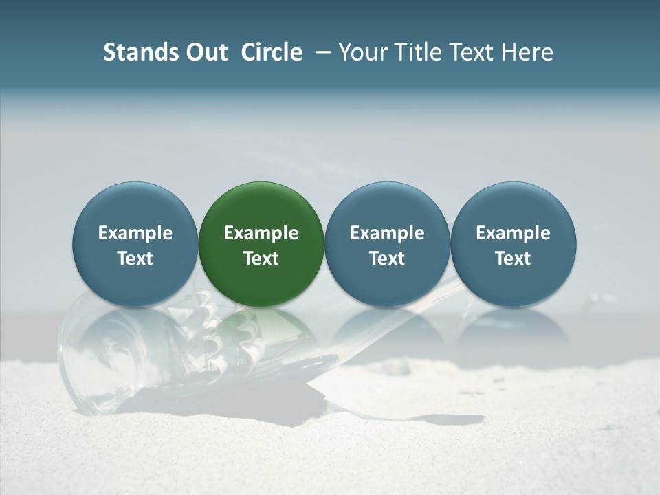 Sand Summertime Background PowerPoint Template