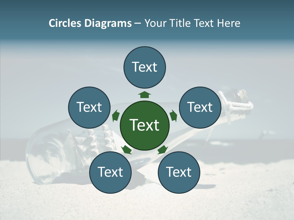 Sand Summertime Background PowerPoint Template