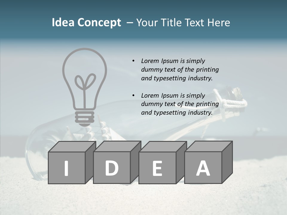 Sand Summertime Background PowerPoint Template