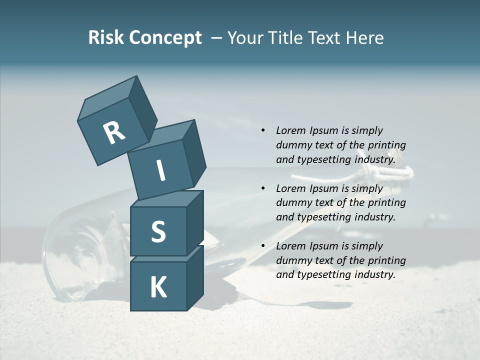 Sand Summertime Background PowerPoint Template