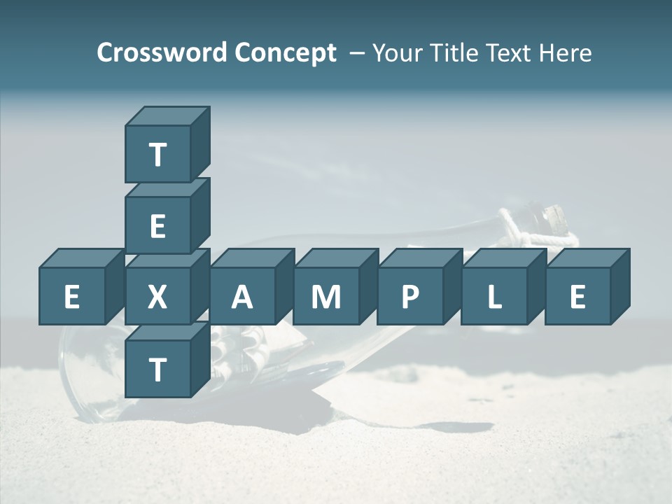 Sand Summertime Background PowerPoint Template