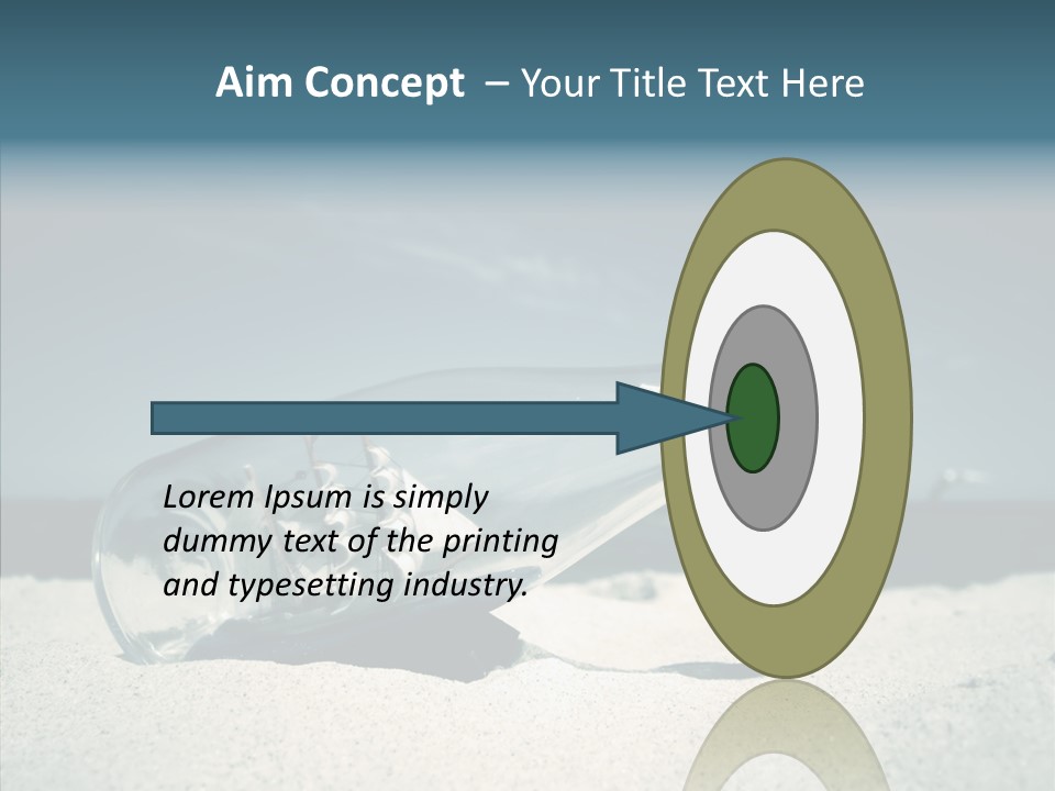 Sand Summertime Background PowerPoint Template