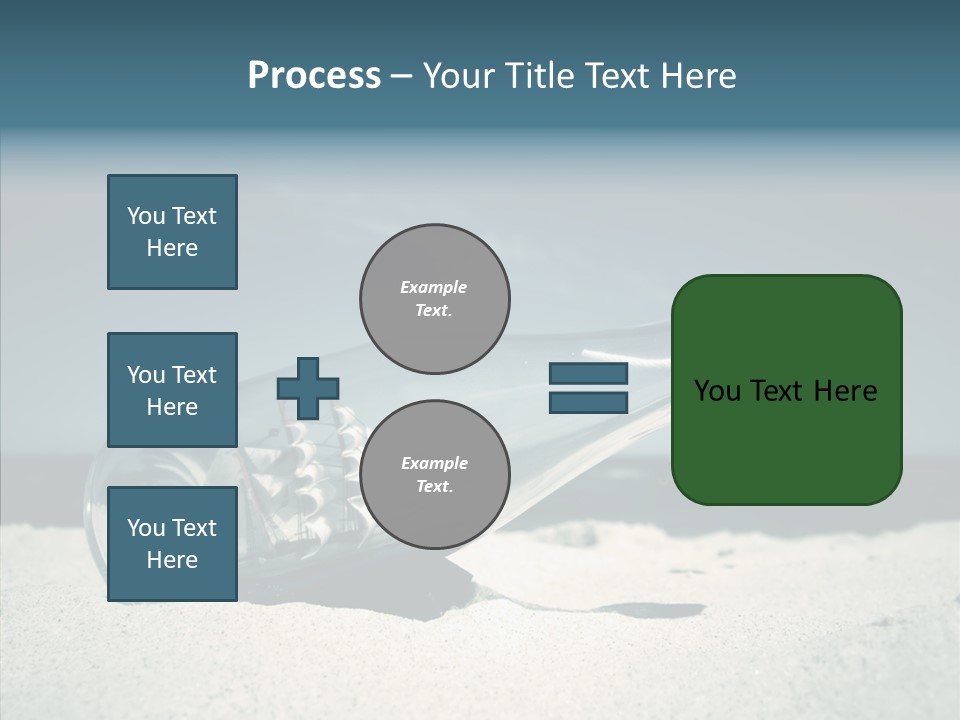 Sand Summertime Background PowerPoint Template