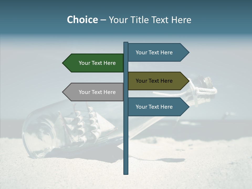 Sand Summertime Background PowerPoint Template