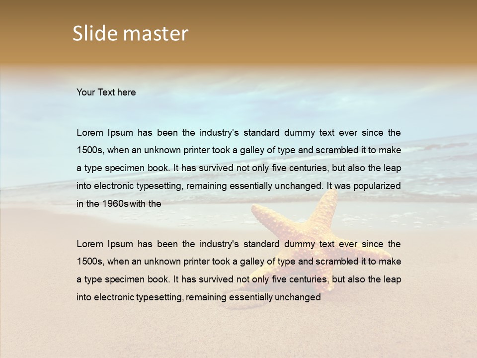 Leisure Nature Isolated PowerPoint Template