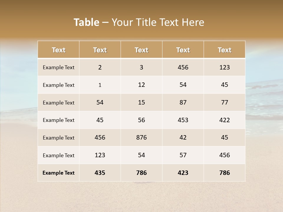 Leisure Nature Isolated PowerPoint Template