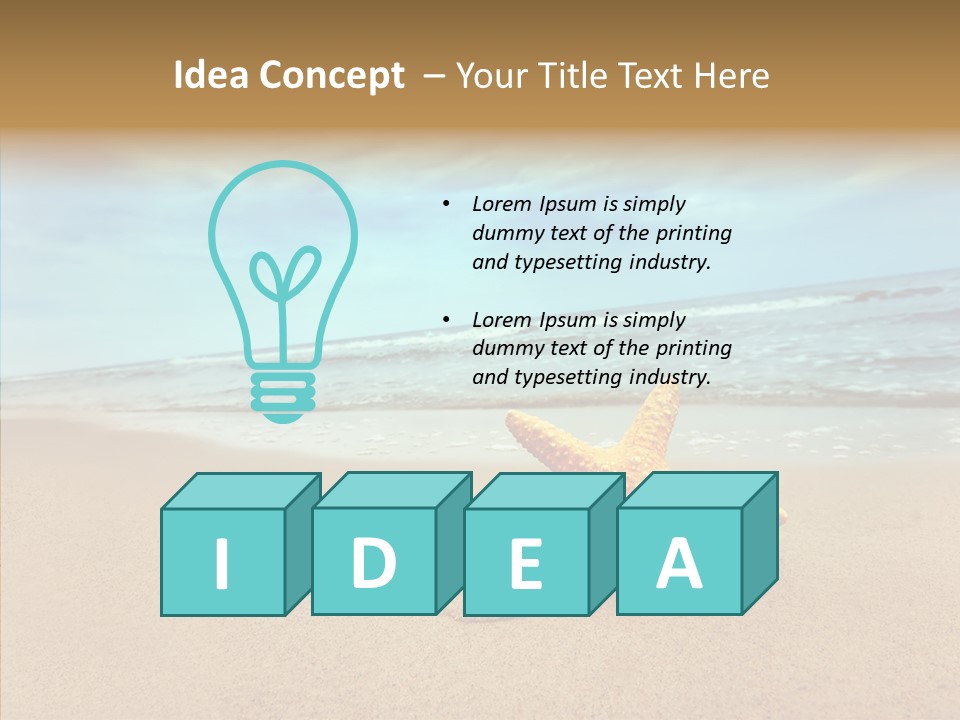 Leisure Nature Isolated PowerPoint Template