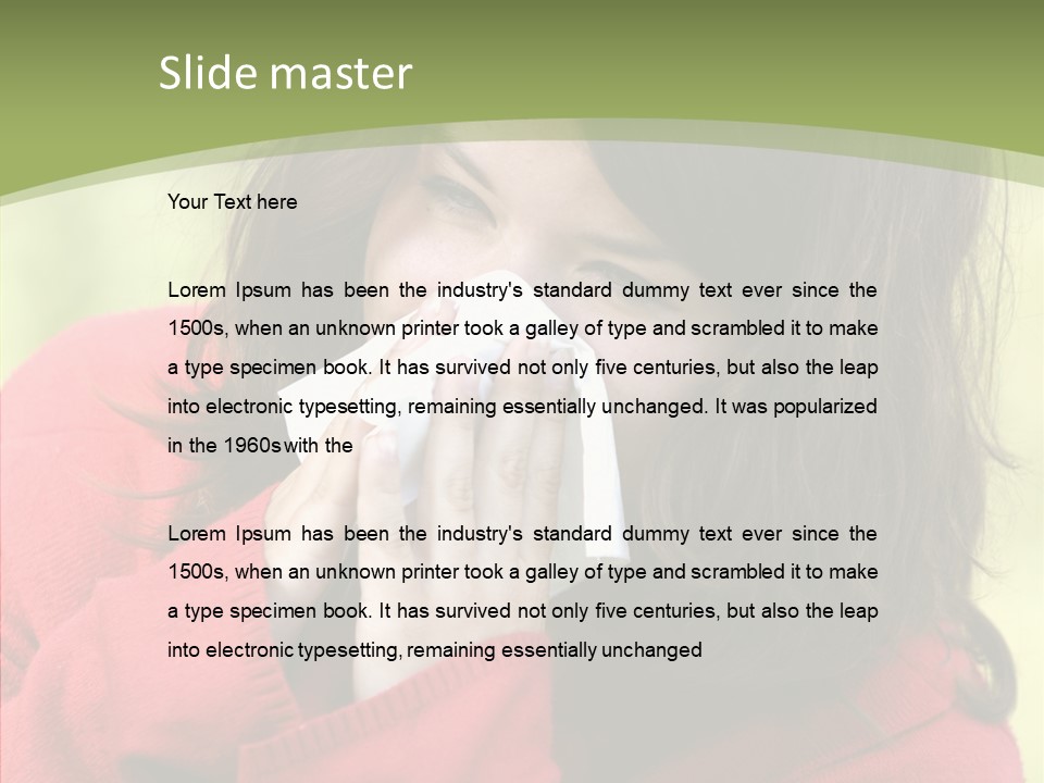 Lifestyle Allergy Pollen PowerPoint Template