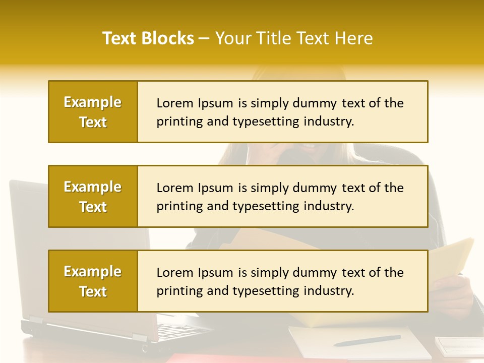 Women Person Leader PowerPoint Template