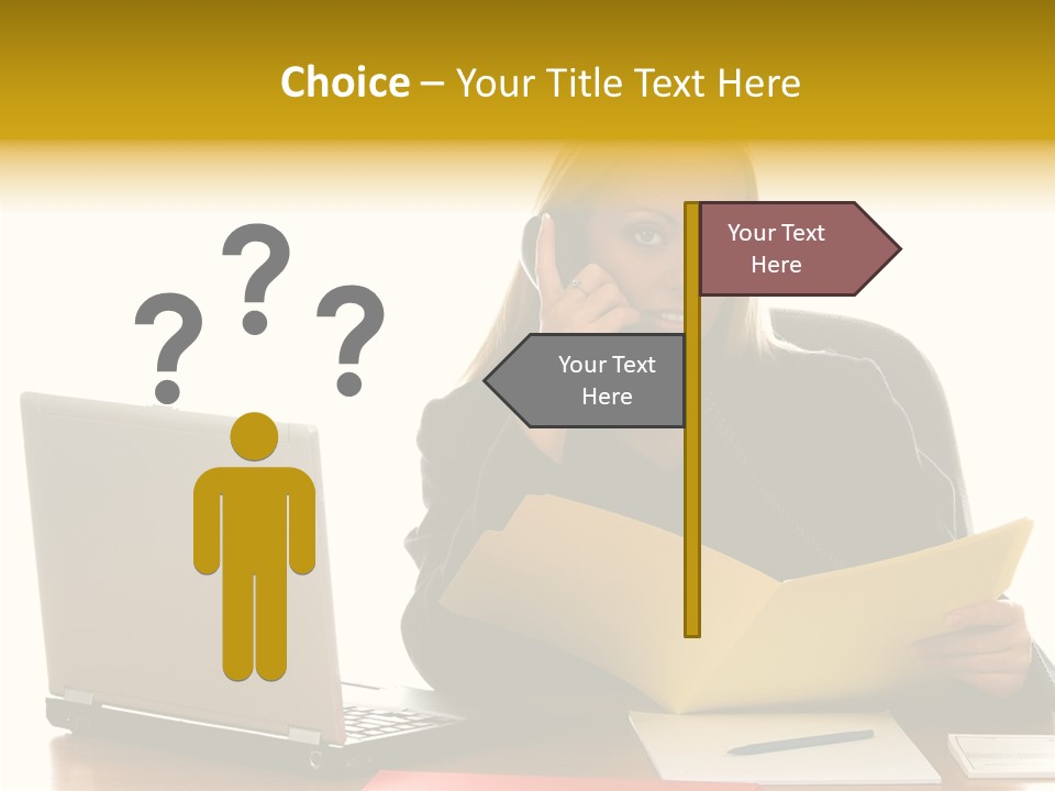 Women Person Leader PowerPoint Template
