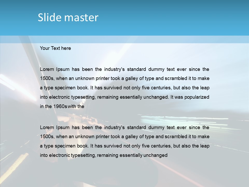 Travel Fast Transportation PowerPoint Template