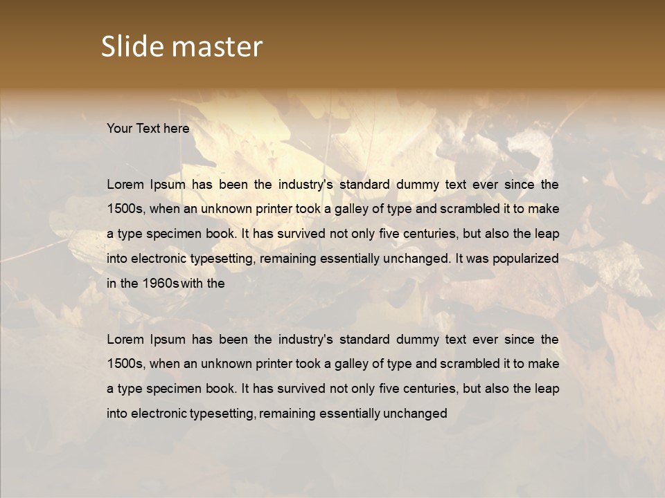 Green Orange Season PowerPoint Template