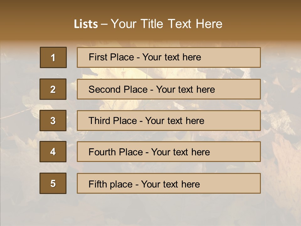 Green Orange Season PowerPoint Template