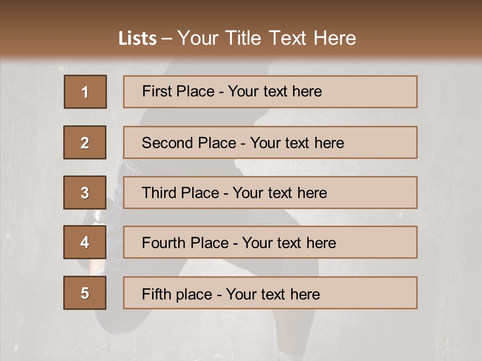 Dancer Skill Cool PowerPoint Template