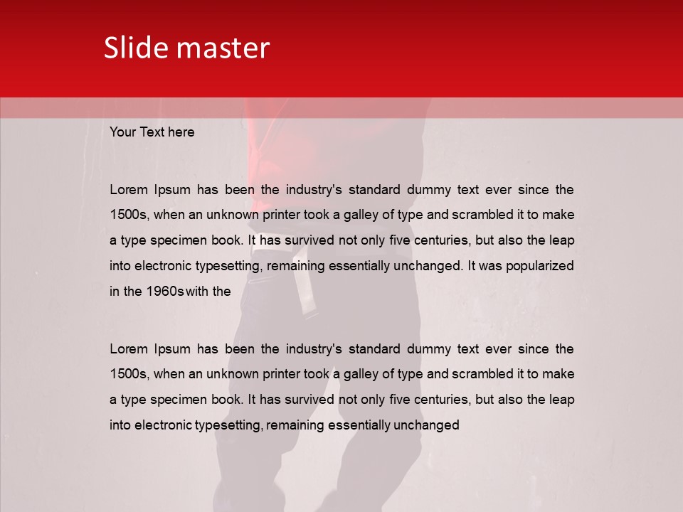 Fashion Grunge Man PowerPoint Template