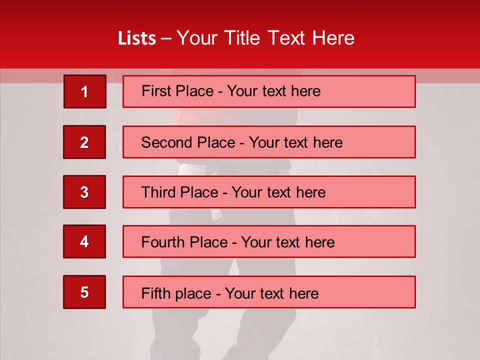 Fashion Grunge Man PowerPoint Template