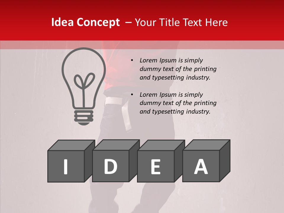 Fashion Grunge Man PowerPoint Template