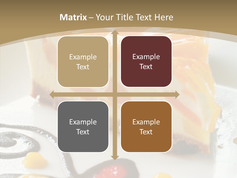 Mango Restaurant Cake PowerPoint Template