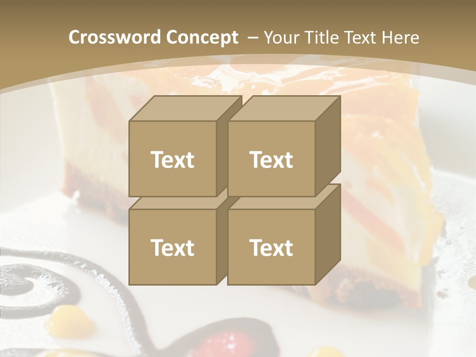 Mango Restaurant Cake PowerPoint Template