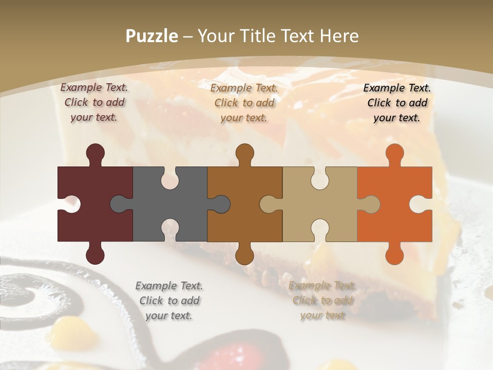 Mango Restaurant Cake PowerPoint Template