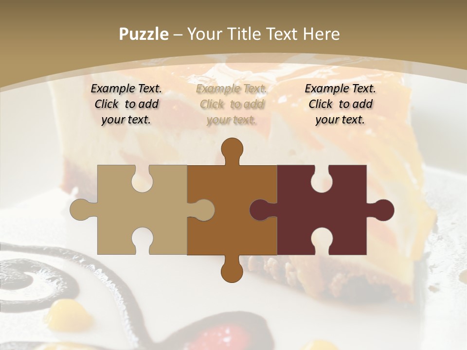 Mango Restaurant Cake PowerPoint Template