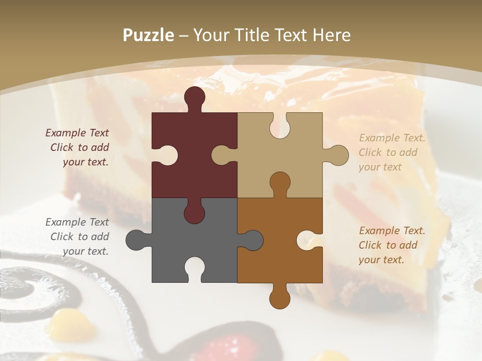 Mango Restaurant Cake PowerPoint Template