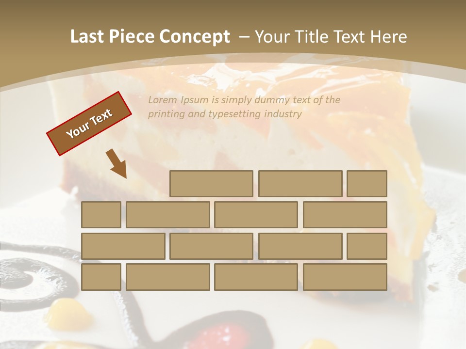 Mango Restaurant Cake PowerPoint Template