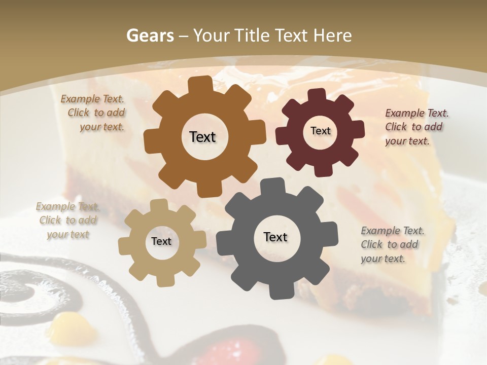 Mango Restaurant Cake PowerPoint Template